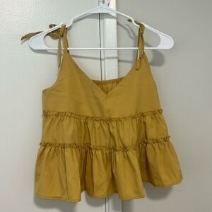 SHEIN Yellow Tank Top